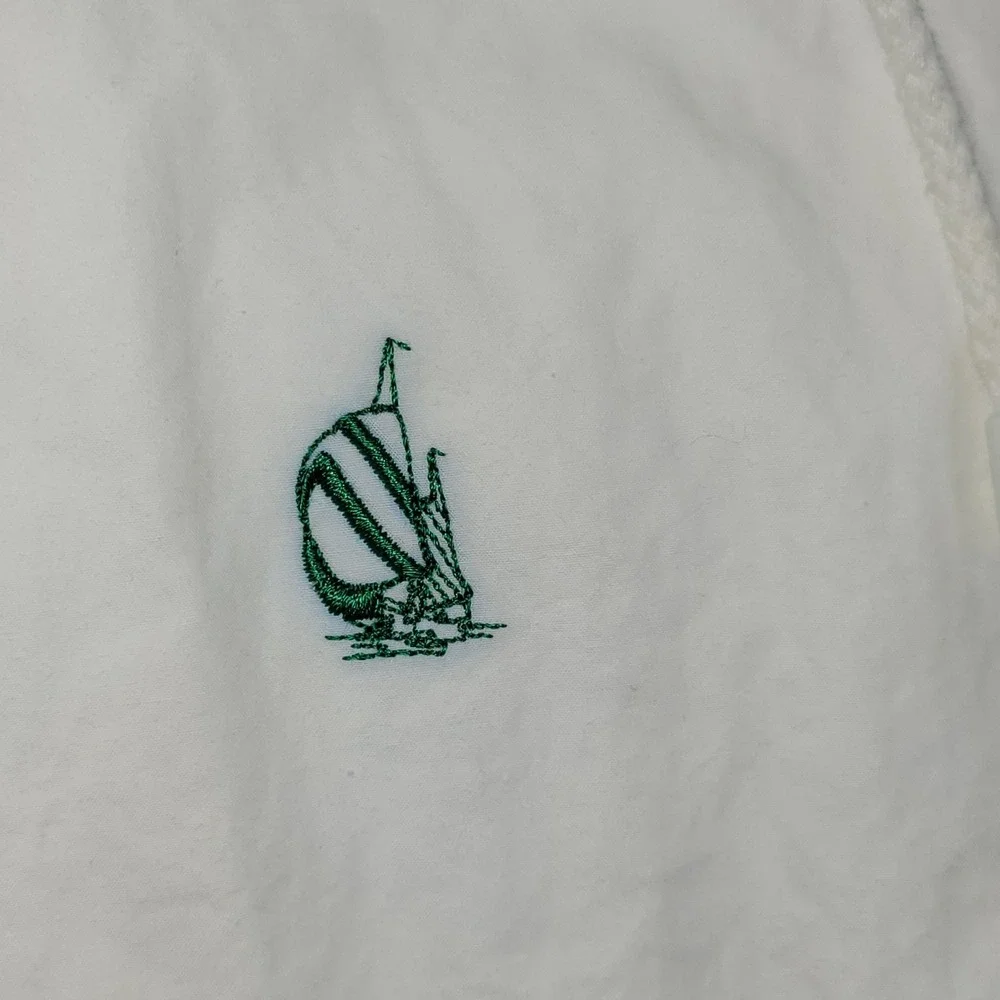 Nautica Vintage Colorblock Windbreaker Jacket Mens XL White Green Navy Yellow